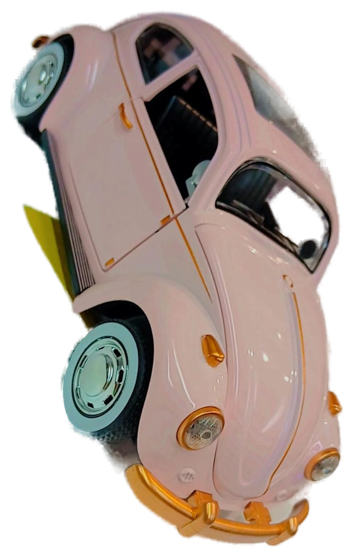 Fusca 67 Rosa 1:24 3